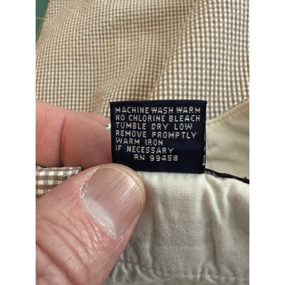 Brooks Sport Men's 40x8 Seersucker Cotton Chino Flat Front Short Preppy - Picture 9 of 9
